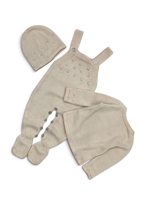 Completino tre pezzi caldo cotone BUSSI BABA | CT28SABBIA